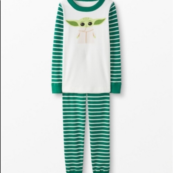 Hanna Andersson NWT Star Wars Mandalorian The Child Long Johns 6-12 Mos 70 Grogu - Picture 1 of 6